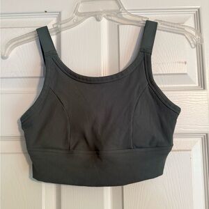 Aerie Charcoal Ribbed Sports Bra